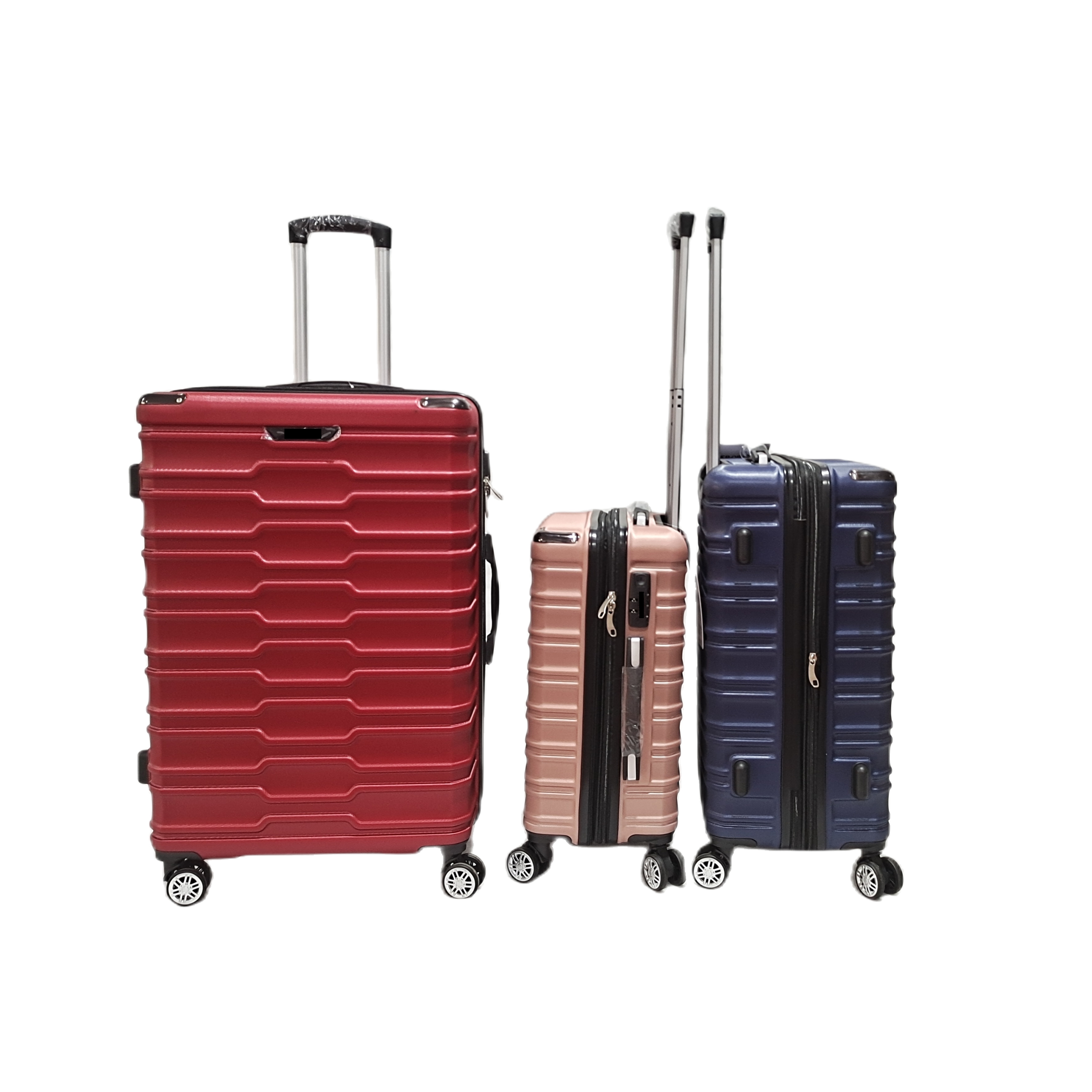 Moda ABS conjunto de bagagem de viagem maleta businesstrolley